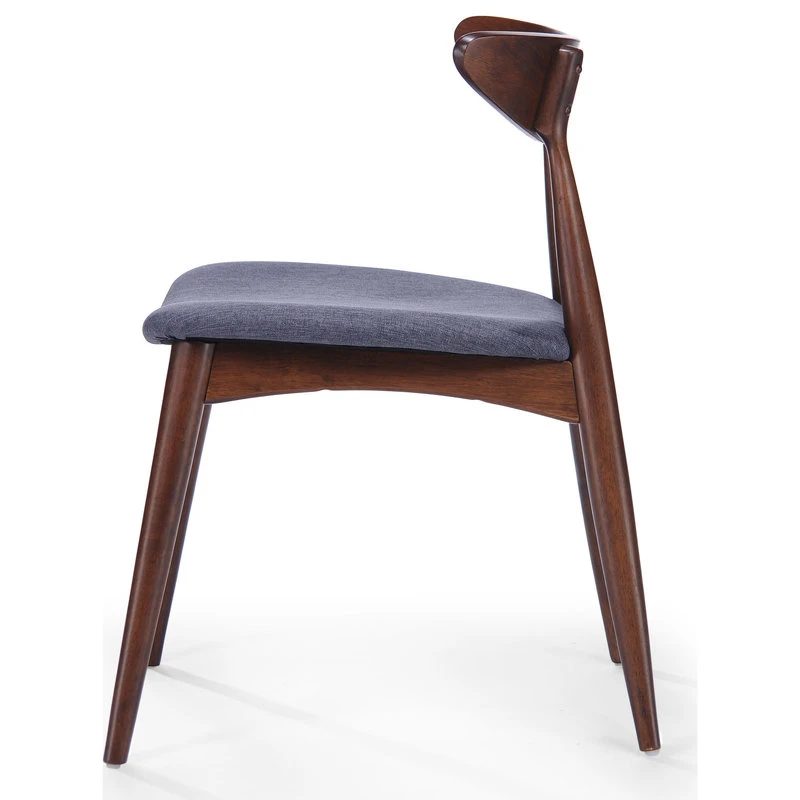 GDFStudio GDF Studio Issaic Mid Century Design Wood Dining Chairs, Set Of 2, Charcoal/Waln 10 GDFStudio GDF Studio Issaic Mid Century Design Wood Dining Chairs, Set Of 2, Charcoal/Waln - Image 8