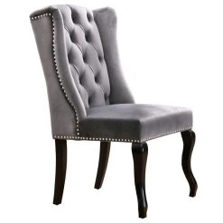 MOD The Florence Dining Chair, Gray, Velvet, Set Of 2 -abbyson shop 637127a602740e9f 0756 w800 h800 b1 p0