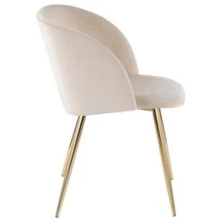Lumisource Fran Chair, Gold Metal, Set Of 2, Cream Velvet -abbyson shop 6391d4d40e8c9836 5731 w800 h800 b1 p0