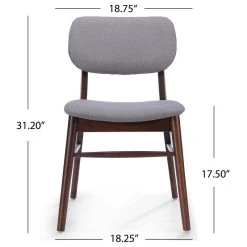 GDFStudio GDF Studio Lucille Fabric/ Wood Finish Dining Chair, Set Of 2, Dark Gray/Walnut 14 GDFStudio GDF Studio Lucille Fabric/ Wood Finish Dining Chair, Set Of 2, Dark Gray/Walnut -abbyson shop 6461786f01c42545 1186 w800 h800 b1 p0