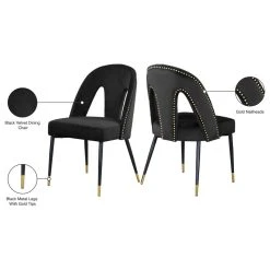 MOD The Roxy Dining Chair, Black, Velvet, Set Of 2 -abbyson shop 6521e012027414d8 0748 w800 h800 b1 p0