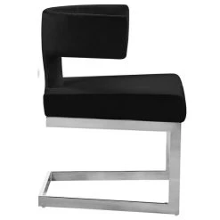MOD The Eve Dining Chair, Black And Chrome, Velvet And Metal -abbyson shop 6611a9f10274188f 0782 w800 h800 b1 p0