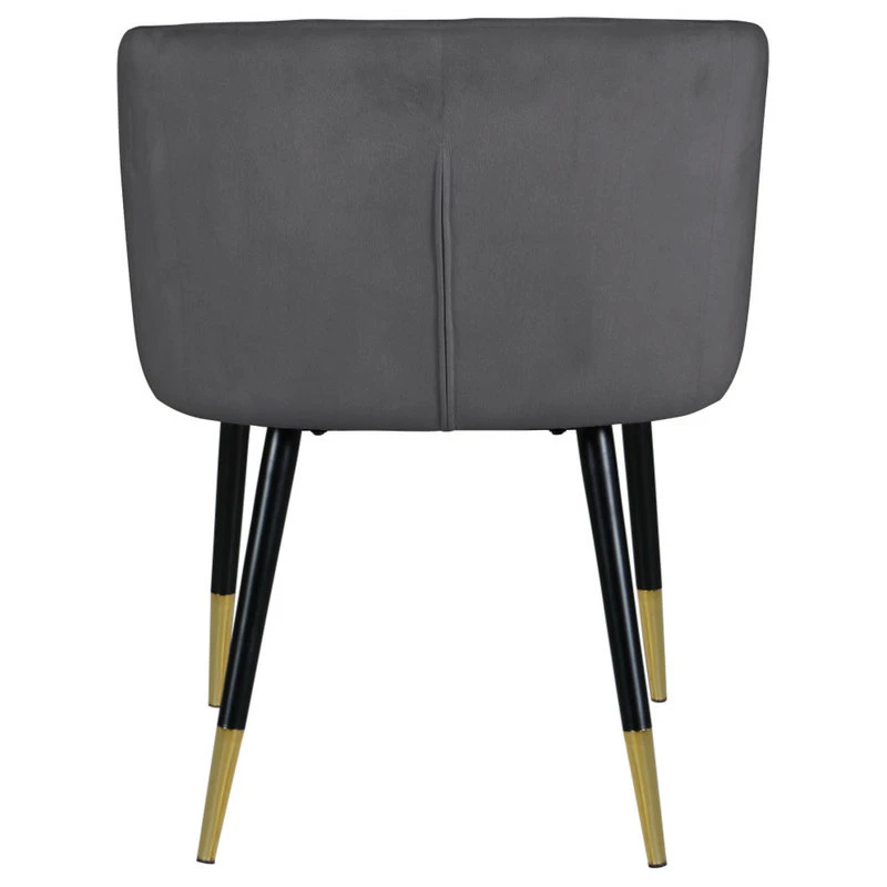 MOD The Soho Dining Chair, Gray, Velvet 4 MOD The Soho Dining Chair, Gray, Velvet - Image 2