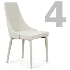 Artefama Furniture LLC Patricia Chair (Set Of 4), Off-White -abbyson shop 680141860d5ec80a 4923 w800 h800 b1 p0