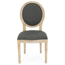 GDFStudio GDF Studio Reed Upholstered Farmhouse Dining Chairs, Set Of 2, Dark Gray/Print/N -abbyson shop 68216ce90369c0f4 5359 w800 h800 b1 p0