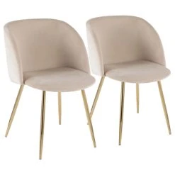 Lumisource Fran Chair, Gold Metal, Set Of 2, Cream Velvet -abbyson shop 68a1cc190e8c9837 5731 w800 h800 b1 p0