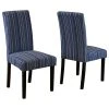 Monsoon Pacific Seville Stripe Fabric Dining Chairs, Set Of 2, Blue