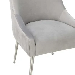 TOV Furniture Beatrix Pleated Light Grey Velvet Side Chair - Silver Legs - Light Grey -abbyson shop 6b310f2a0ddd2b4f 3884 w800 h800 b0 p0