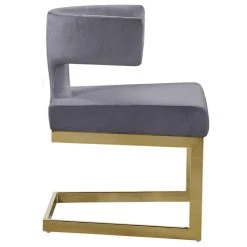 MOD The Eve Dining Chair, Gray And Gold, Velvet And Metal 14 MOD The Eve Dining Chair, Gray And Gold, Velvet And Metal -abbyson shop 6b71f9510274184f 0738 w800 h800 b1 p0
