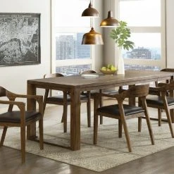 Boraam Industries, Inc. Rasmus Dining Arm Chair, Chestnut Wire-Brush, Set Of 2 -abbyson shop 6b911246038a6568 2910 w800 h800 b0 p0