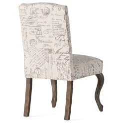 GDFStudio GDF Studio Crown Back French Script Beige Fabric Dining Chairs, Set Of 2 -abbyson shop 6cb144220369d292 7393 w800 h800 b1 p0