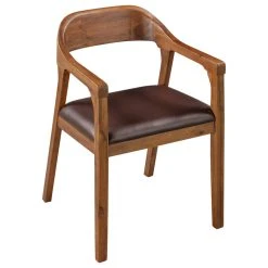 Boraam Industries, Inc. Rasmus Dining Arm Chair, Chestnut Wire-Brush, Set Of 2 -abbyson shop 6cc1f515038a6572 2910 w800 h800 b1 p0