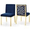 MOD The Weaver Dining Chair, Navy, Velvet, Gold Base Set Of 2 -abbyson shop 6df17b7602741487 1268 w800 h800 b1 p0