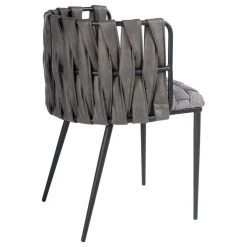 MOD The Eterno Dining Chair, Gray And Black, Fabric And Faux Leather -abbyson shop 70914e740b884c18 6620 w800 h800 b1 p0