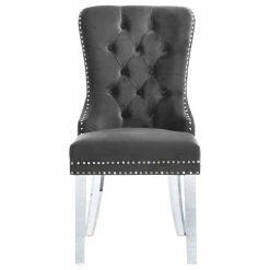 MOD The Dame Dining Chair, Gray, Velvet, Set Of 2 -abbyson shop 728183bf02741617 0747 w800 h800 b1 p0