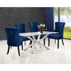 MOD The Monarch Dining Chair, Navy, Velvet Set Of 2 15 MOD The Monarch Dining Chair, Navy, Velvet Set Of 2 -abbyson shop 7381d33d027412c7 1257 w800 h800 b0 p0
