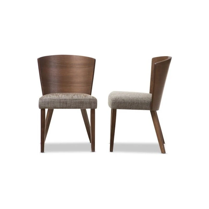 Baxton Studio Sparrow Brown And Gravel Wood Modern Dining Chair, Set Of 2 3 Baxton Studio Sparrow Brown And Gravel Wood Modern Dining Chair, Set Of 2