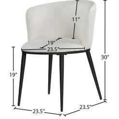 Meridian Furniture Skylar Dining Chair, Set Of 2, White Faux Leather, Matte Black Iron Legs 19 Meridian Furniture Skylar Dining Chair, Set Of 2, White Faux Leather, Matte Black Iron Legs -abbyson shop 74d124eb02741882 3373 w800 h800 b1 p0