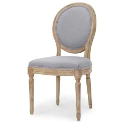 GDFStudio GDF Studio Phinnaeus French Country Fabric Dining Chairs (Set Of 2), Light Gray -abbyson shop 7571d3b50f9081e8 1444 w800 h800 b1 p0