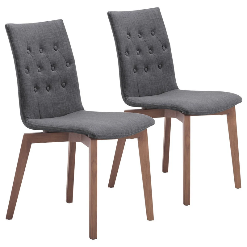 Zuo Modern Contemporary Orebro Dining Chair, Set Of 2, Graphite 3 Zuo Modern Contemporary Orebro Dining Chair, Set Of 2, Graphite