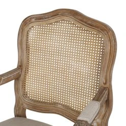 GDFStudio Biorn French Country Upholstered Dining Armchair, Beige + Natural, Set Of 2 -abbyson shop 75f1242d00792c0c 1706 w800 h800 b0 p0