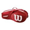Wilson Team III 3 Pack Tennis Bag Red And White