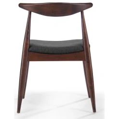 GDFStudio GDF Studio Sandra Mid Century Modern Dining Chairs, Set Of 2, Charcoal/Walnut -abbyson shop 7761537801b8391c 9830 w800 h800 b1 p0
