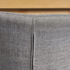 GDFStudio GDF Studio Serra Mid Century Fabric Dining Chairs, Set Of 2, Light Gray/Dark Bro -abbyson shop 780168b801c52951 4059 w800 h800 b0 p0