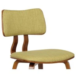 Armen Living Jaguar Mid-Century Dining Chair, Walnut, Green -abbyson shop 79f1233708ca8bb8 0012 w800 h800 b1 p0