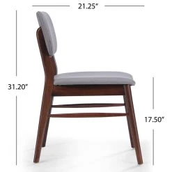 GDFStudio GDF Studio Lucille Fabric/ Wood Finish Dining Chair, Set Of 2, Dark Gray/Walnut 13 GDFStudio GDF Studio Lucille Fabric/ Wood Finish Dining Chair, Set Of 2, Dark Gray/Walnut -abbyson shop 7aa1485101c42545 1186 w800 h800 b1 p0