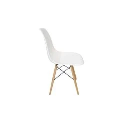 CozyBlock White DSW Midcentury Dining Shell Chairs, Beech Wood Eiffel Legs, Set Of 4 -abbyson shop 7ba1949f0c827167 2935 w800 h800 b1 p0
