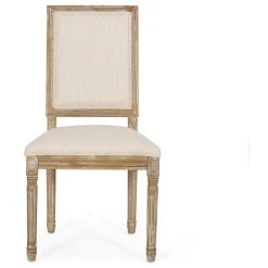 GDFStudio Amy French Country Wood Upholstered Dining Chair, Set Of 2, Beige/Natural -abbyson shop 7bf19e3900b9e33e 8164 w800 h800 b1 p0