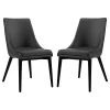 LexMod Viscount Dining Side Chairs Faux Leather, Set Of 2, Black 2 LexMod Viscount Dining Side Chairs Faux Leather, Set Of 2, Black -abbyson shop 7cb1851d00cd2489 5701 w800 h800 b1 p0
