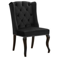 MOD The Florence Dining Chair, Black, Velvet, Set Of 2 -abbyson shop 7e91387f0274134c 0746 w800 h800 b1 p0