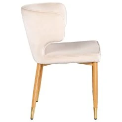 MOD The Rhea Dining Chair, Velvet, Set Of 2, Ivory -abbyson shop 8191914300469264 6633 w800 h800 b1 p0