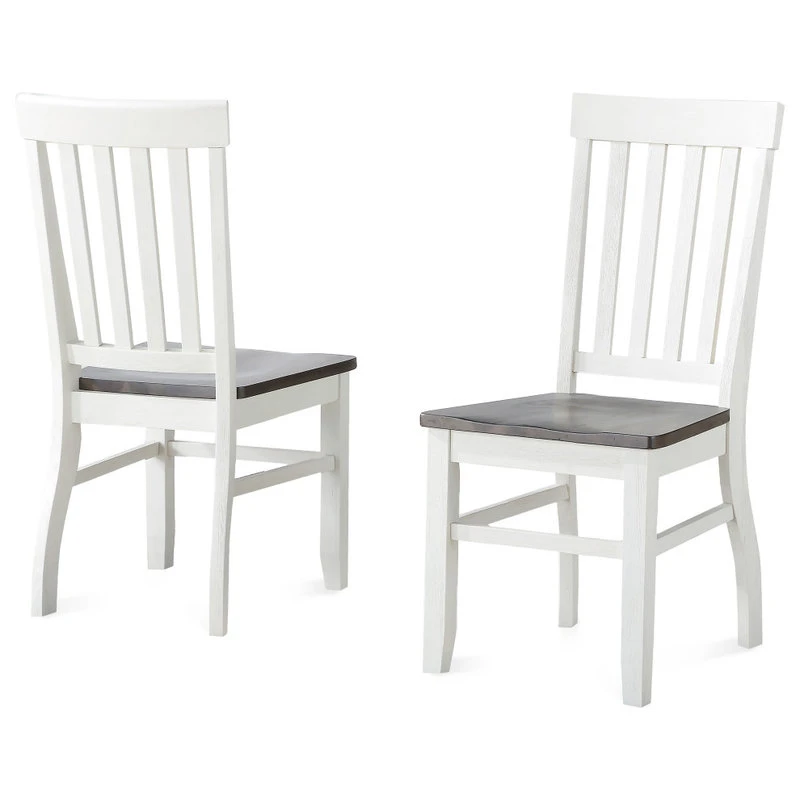 Steve Silver Caylie Set Of 2 Side Chair In Two Tone Ivory And Driftwood CL550S 3 Steve Silver Caylie Set Of 2 Side Chair In Two Tone Ivory And Driftwood CL550S