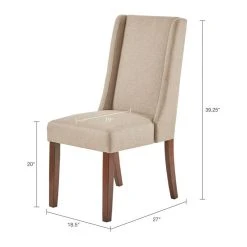 Olliix Madison Park Brody Wing Dining Chairs, Set Of 2, Taupe -abbyson shop 81f1eae30080a75c 1041 w800 h800 b1 p0