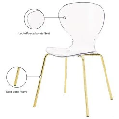 Meridian Furniture Clarion Dining Chair, Set Of 2, Gold -abbyson shop 82d144770274135d 4559 w800 h800 b1 p0