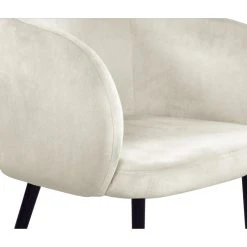 MOD The Soho Dining Chair, Cream, Velvet -abbyson shop 847170e1027411cc 0746 w800 h800 b0 p0
