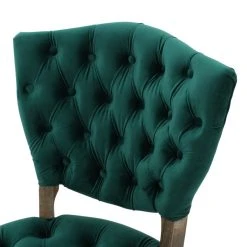 GDFStudio GDF Studio Elizabeth Tufted New Velvet Fabric Dining Chairs, Set Of 2, Dark Gree -abbyson shop 87017efd01de55b2 1238 w800 h800 b0 p0