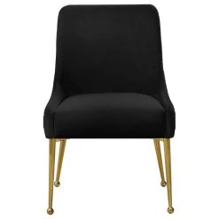 MOD The Cue Dining Chair, Black And Gold, Velvet, Set Of 2 -abbyson shop 8731c9fe02741746 0734 w800 h800 b1 p0