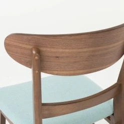GDFStudio GDF Studio Helen Mid Century Dining Chair, Set Of 2, Mint/Natural Walnut -abbyson shop 8741310b0f90745c 6108 w800 h800 b0 p0