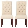 GDFStudio GDF Studio Clark Tufted Back Fabric Dining Chairs, Set Of 2 1 GDFStudio GDF Studio Clark Tufted Back Fabric Dining Chairs, Set Of 2 -abbyson shop 88b15b0b01a6b926 4727 w800 h800 b1 p0
