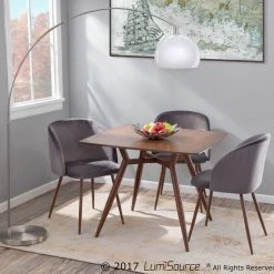 LumiSource Fran Dining Chair, Walnut And Blue Velvet, Set Of 2, Walnut And Gra 11 LumiSource Fran Dining Chair, Walnut And Blue Velvet, Set Of 2, Walnut And Gra -abbyson shop 8c015b0e0a219655 6742 w800 h800 b0 p0