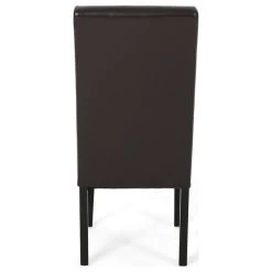 GDFStudio GDF Studio Percival T-stitched Chocolate Brown Leather Dining Chairs, Brown, Set -abbyson shop 90d1488501bbe2c9 3204 w800 h800 b1 p0