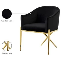 MOD The Parker Dining Chair, Velvet, Black, Gold Legs 12 MOD The Parker Dining Chair, Velvet, Black, Gold Legs -abbyson shop 9311925c027414b1 0743 w800 h800 b1 p0