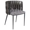 MOD The Eterno Dining Chair, Gray And Black, Fabric And Faux Leather -abbyson shop 93e111e00b96937f 6620 w800 h800 b1 p0