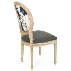 GDFStudio GDF Studio Reed Upholstered Farmhouse Dining Chairs, Set Of 2, Dark Gray/Print/N -abbyson shop 97c1145d0369c0f0 5359 w800 h800 b1 p0