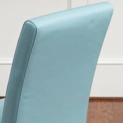 GDFStudio GDF Studio Emilia T-stitch Bonded Leather Dining Chair, Set Of 2, Teal, Faux Lea -abbyson shop 97f186ad01ce84eb 2911 w800 h800 b0 p0