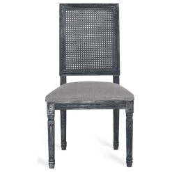 GDFStudio Brownell French Country Wood And Cane Upholstered Dining Chair, Set Of 2, Gray 15 GDFStudio Brownell French Country Wood And Cane Upholstered Dining Chair, Set Of 2, Gray -abbyson shop 9831ebcd00a76044 4801 w800 h800 b1 p0